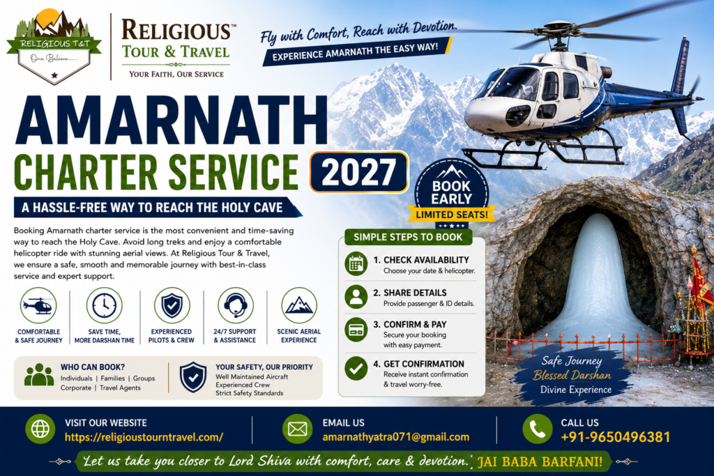 How to Book Amarnath Charter Service?